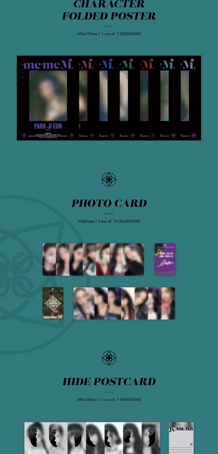 Purple Kiss memeM 3rd Mini Album M Version Contents+Poster+Tracking Sealed, Audio-CD