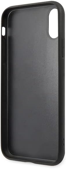 KARL LAGERFELD Saffiano Karl & Choupette Heads - iPhone XS/X Hülle (Schwarz)