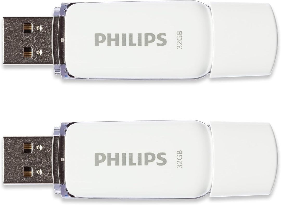 Philips Snow Edition 2.0 USB-Flash-Laufwerk USB-Stick 2X 32GB für PC, Laptop, Computer Data Storage,