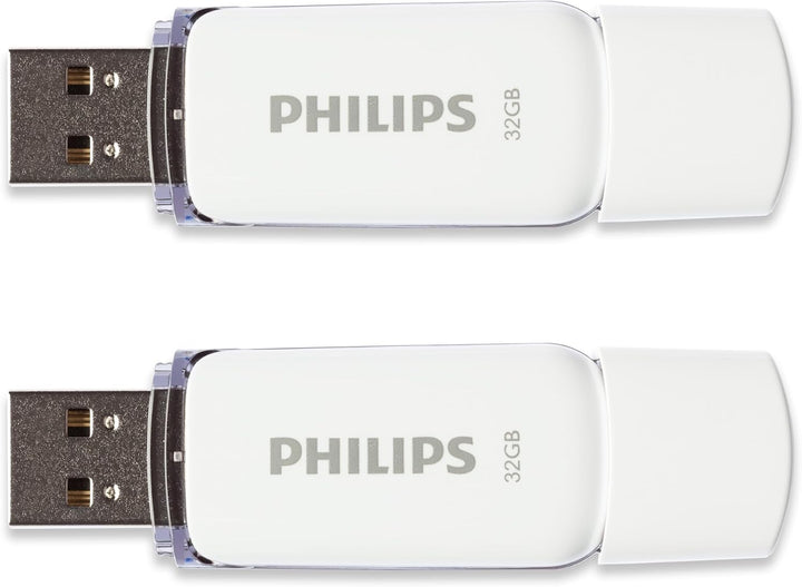 Philips Snow Edition 2.0 USB-Flash-Laufwerk USB-Stick 2X 32GB für PC, Laptop, Computer Data Storage,