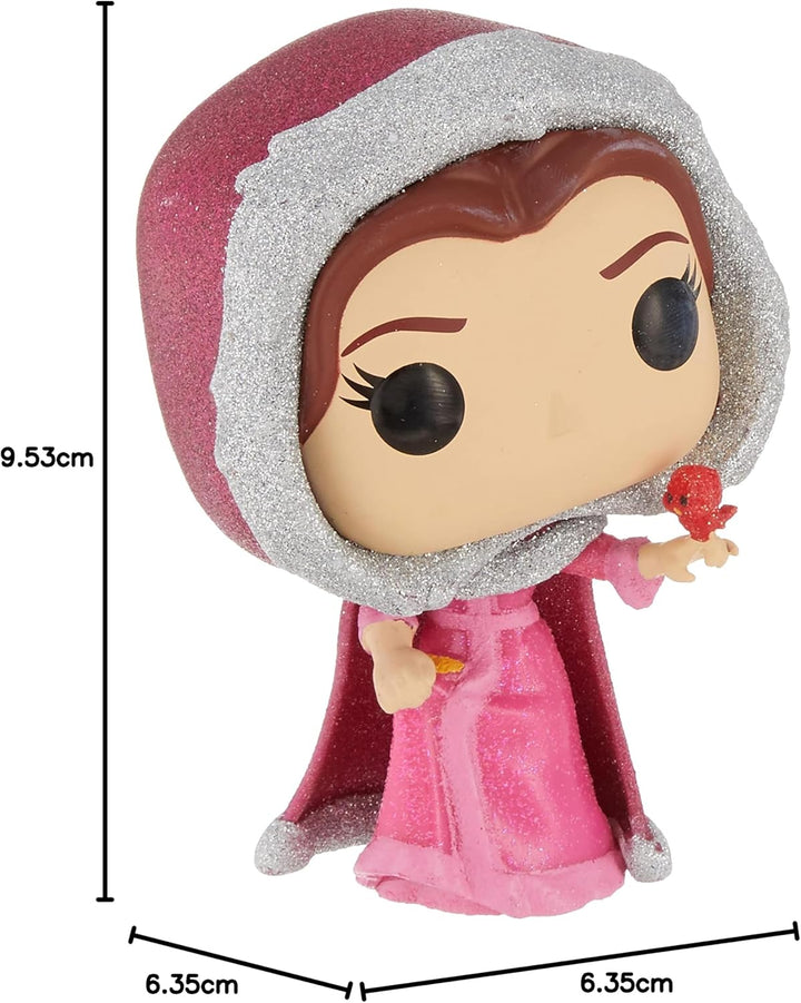 Funko Pop! Disney: Beauty and The Beast - Winter Belle - Diamant-Glitzer - Vinyl-Sammelfigur - Gesch