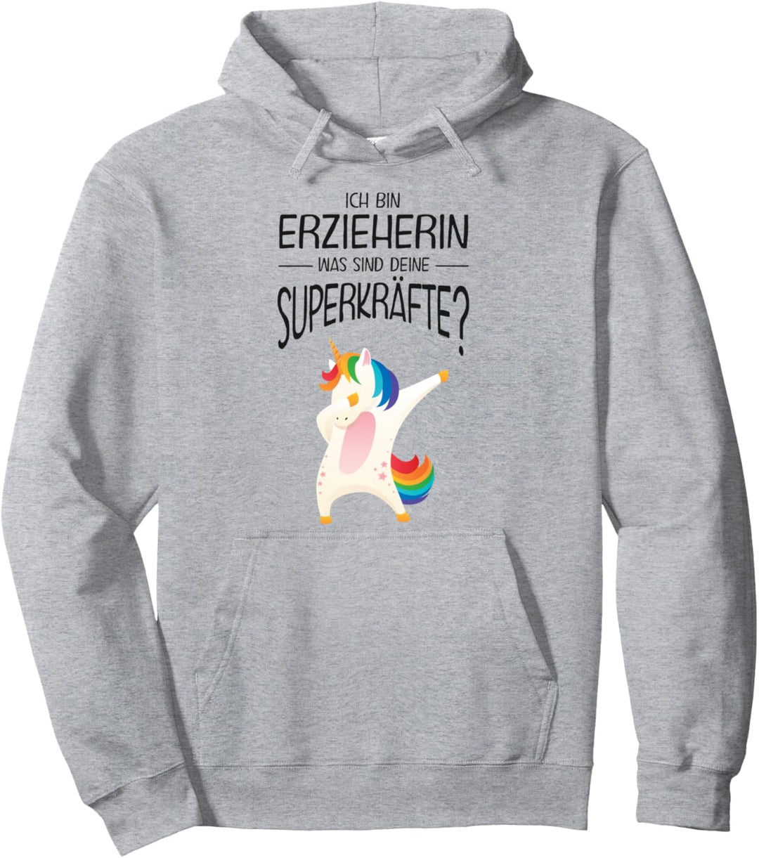 Ich bin Erzieherin was sind deine Superkräfte - Einhorn Dab Pullover Hoodie