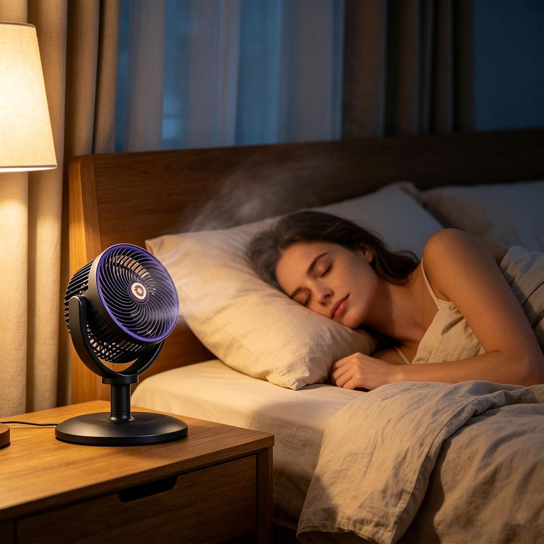 Standventilator sehr leise, Stand Ventilator gross, Ventilator mit Kühlung Sommer, Standing Fan, Bod