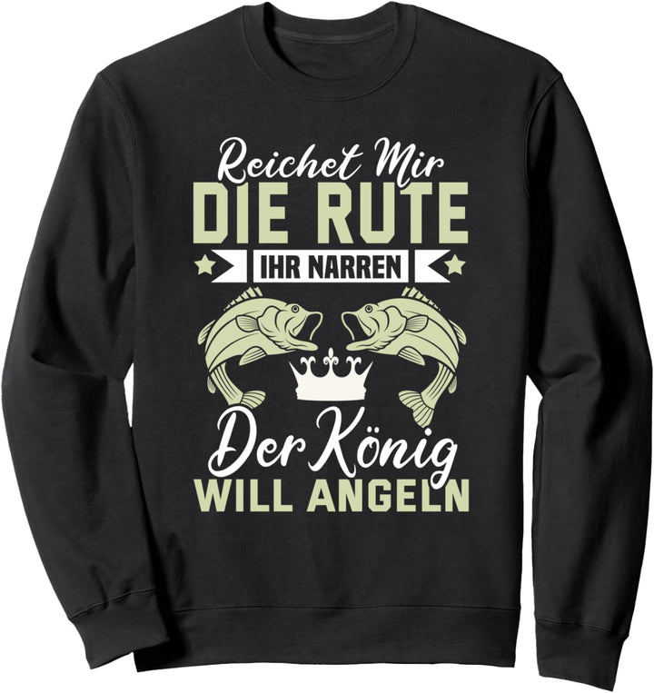 Angler Fischer Fischerhut Angel - Lustige Angel Spruch Sweatshirt