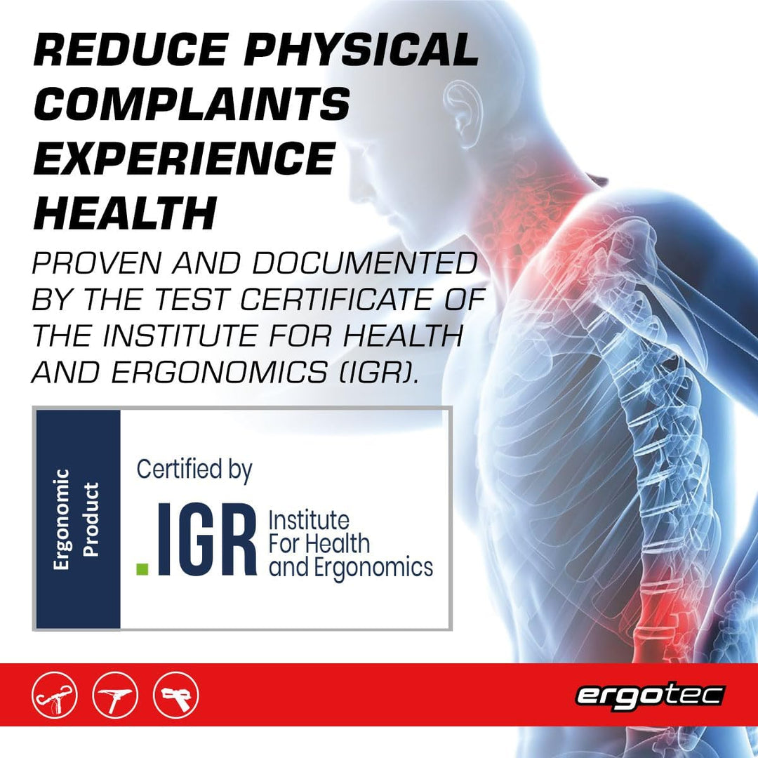 ergotec Lenkergriffe ALS-09/1 / Leder-Kraton, 135/92mm Schwarz, Schwarz