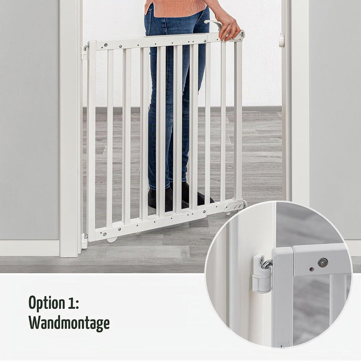 Türgitter und Treppenschutzgitter zum Klemmen oder Schrauben, Baukasten zum Zusammenbauen, ausziehba