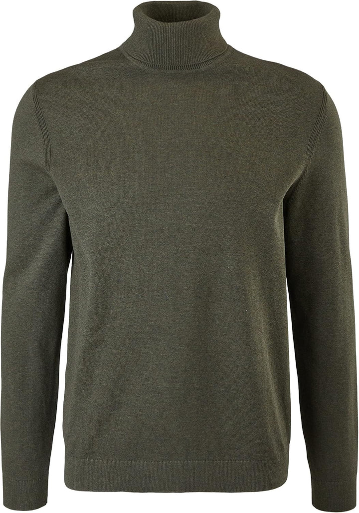 S. Oliver Herren Rollkragen Pullover Pulli Feinstrick Black M Olive 79w0, M Olive 79w0