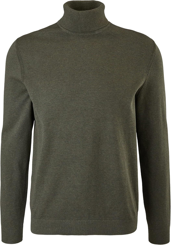 S. Oliver Herren Rollkragen Pullover Pulli Feinstrick Black M Olive 79w0, M Olive 79w0