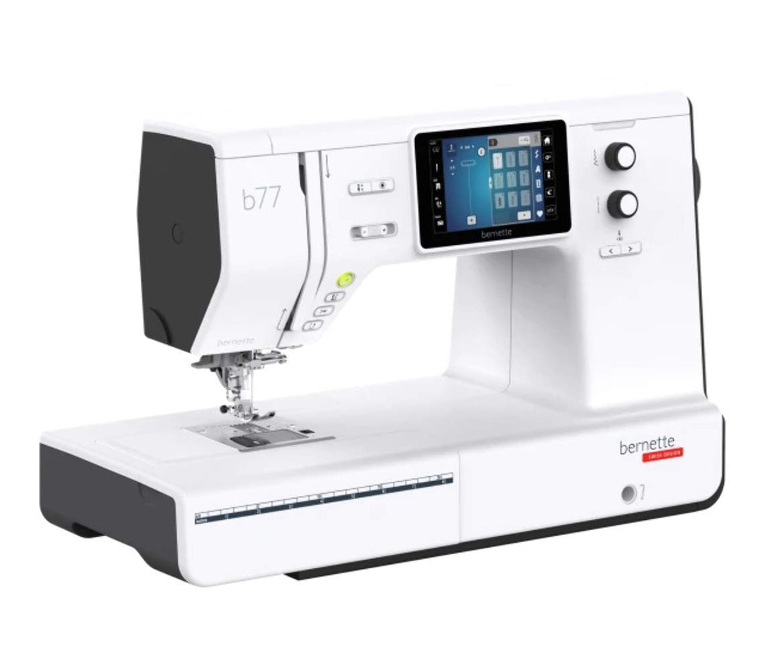 Bernette B77 Computer Nähmaschine, Farbiger Touchscreen und Dual Transport, inkl. 500 Nähstiche