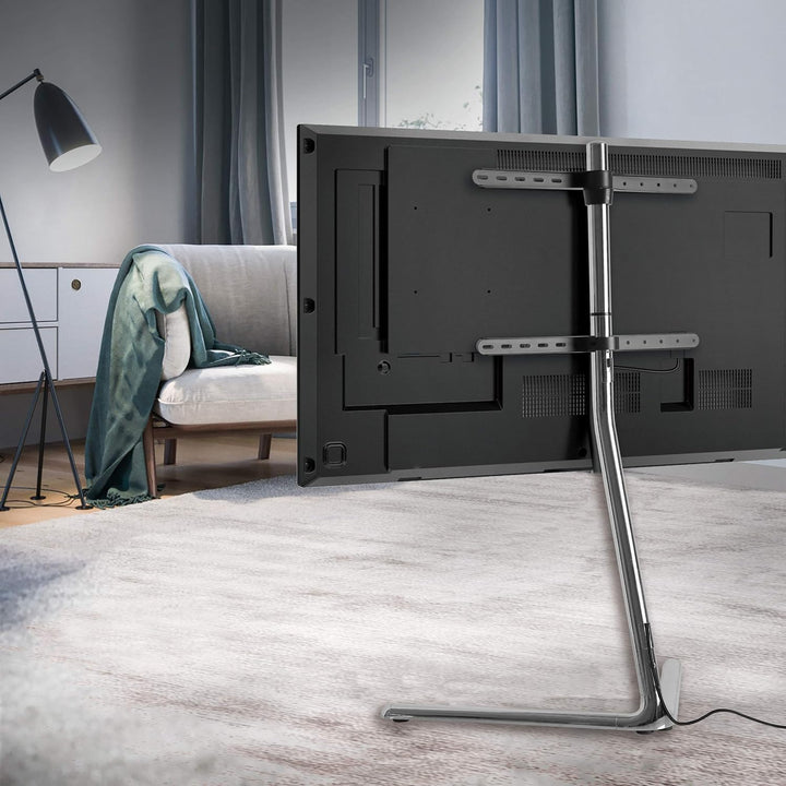 LogiLink BP0080 TV-Halterung Ständer (49-70 Zoll) V-Base, chrome