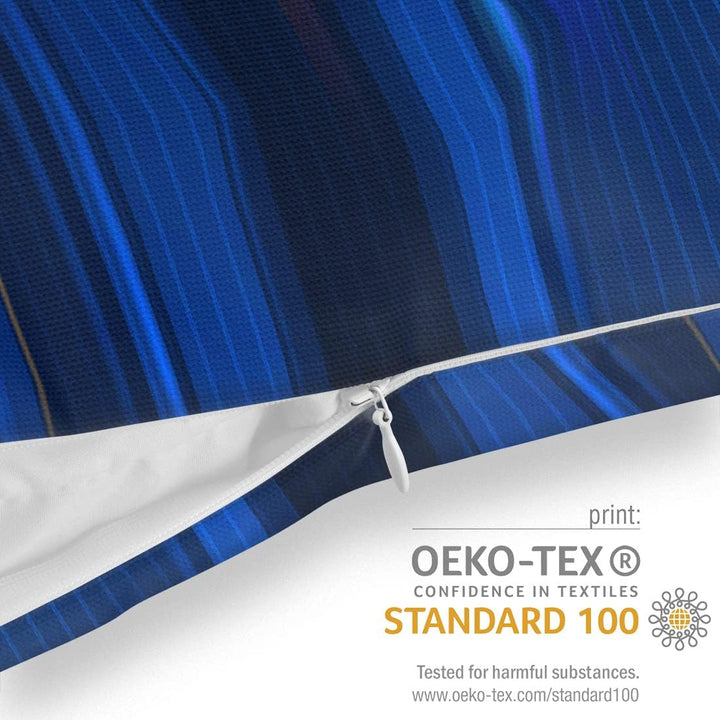 VOID Blue Lines Kissenbezug Kissenhülle Sofakissen Kissen Deko Outdoor-Kissen Dekokissen, Kissen Grö