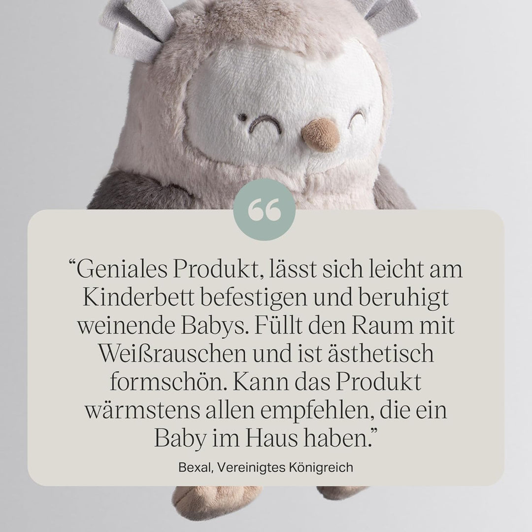 Tommee Tippee Deluxe Ton- und Licht-Einschlafhilfe für Babys und Kleinkinder mit CrySensor, OllieEul