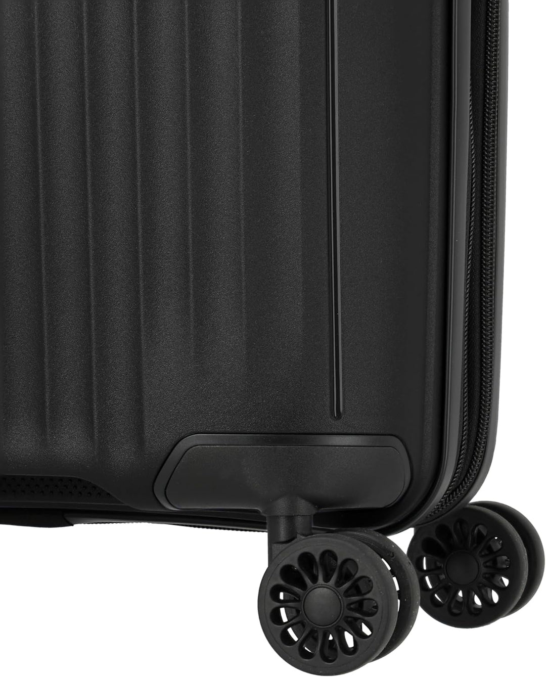 Travelite Skymate 4-Rad Handgepäck Trolley mit Dehnfalte, Handgepäck 55 cm Schwarz, Schwarz