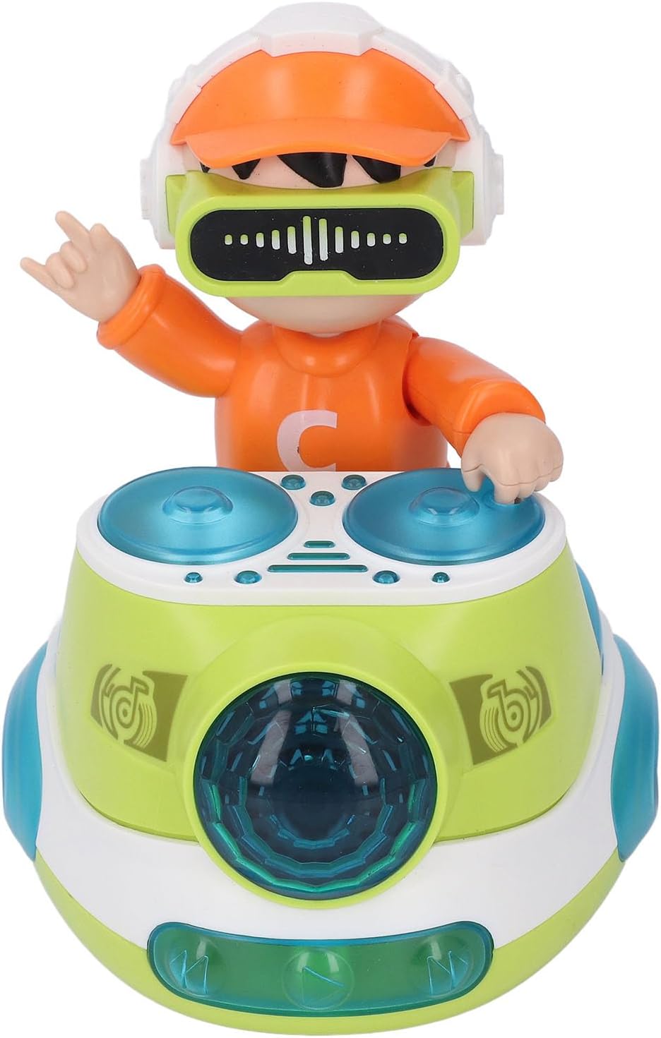 DJ Spielzeug DJ Rock Boy Dancing Toy mit Musik Blinkend Licht Universal Wheel Automatic Bewegung Rob