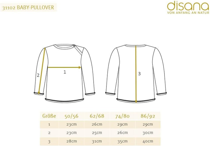 Baby-Pullover Baby & Kleinkind - 100% Bio-Merino - atmungsaktiv, warm Unisex Gr. 50 – 92 - nachhalti