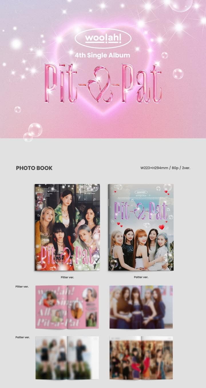 woo!ah! - 4th Single Album [Pit-a-Pat] CD+Folded Poster (Patter ver. / CD Only, No Poster), Patter v