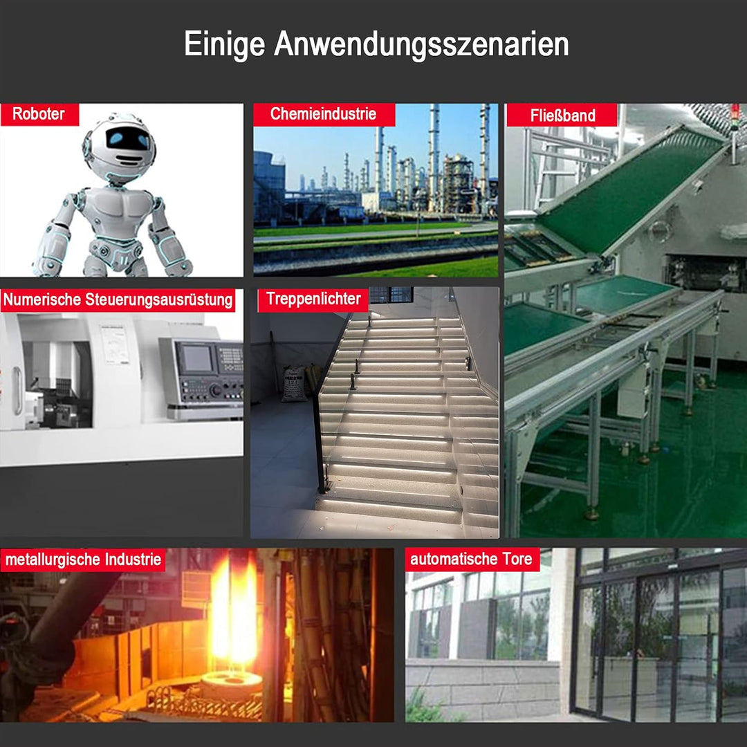 STBTECH E3Z-R61 Lichtschrankensensor Innenwandmontage NPN (NO oder NC schaltbar) Reflektierender Lic