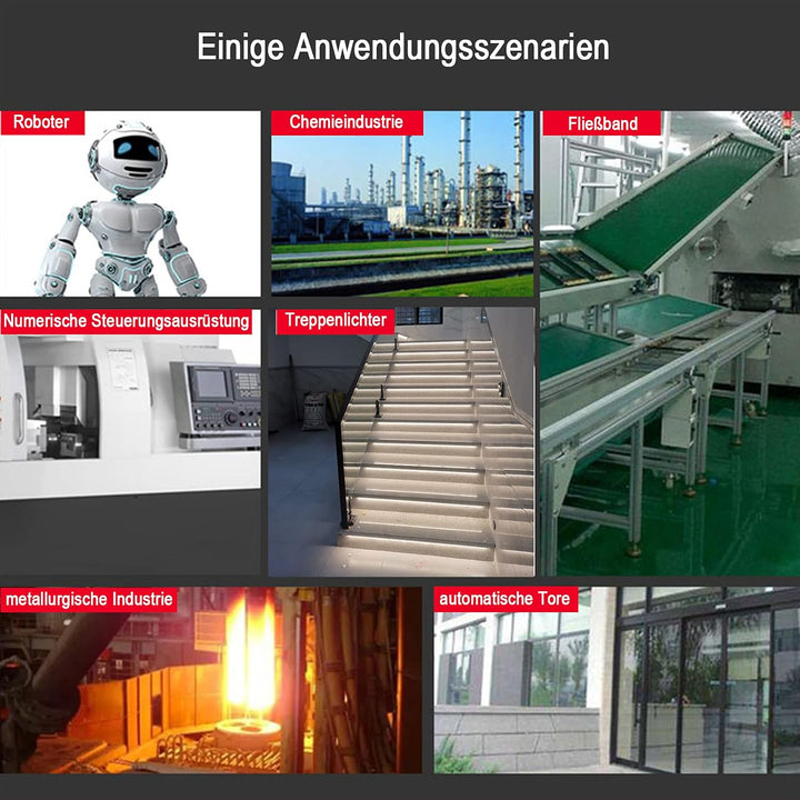 STBTECH E3Z-R61 Lichtschrankensensor Innenwandmontage NPN (NO oder NC schaltbar) Reflektierender Lic