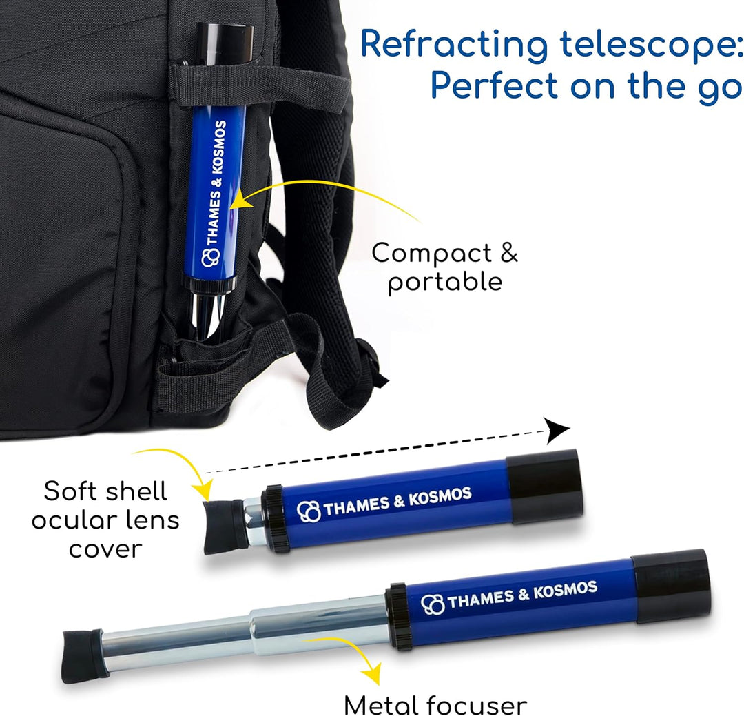 Thames & Kosmos , 676919, My Discovery Telescope 12X Optical Magnification, Watch Wildlife and View