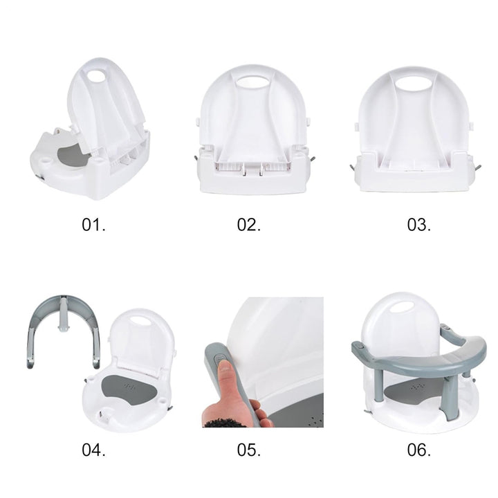 Babybadestuhl Ab 6 Monate Badewannensitz Baby Badesitz Für Badewanne Faltbarer Rutschfest Stabil Bab