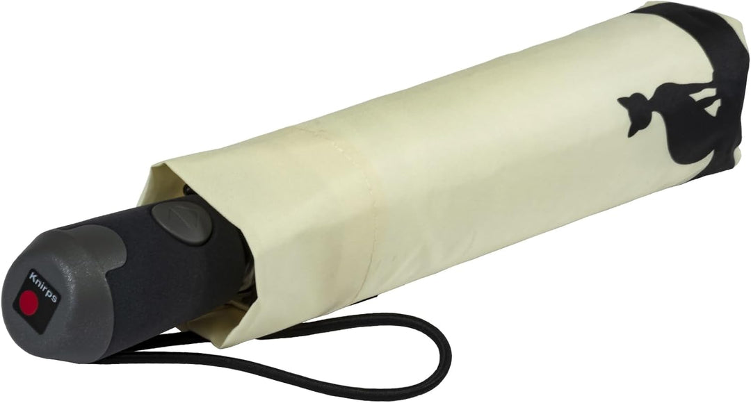 Knirps Damen Taschenschirm E.200 Duomatic - Cat ecru, 98 cm Cat-ecru, Cat-ecru