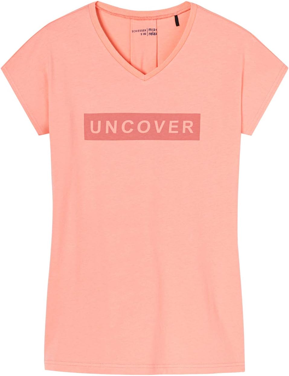 Schiesser Mädchen Unterhemd Shirt Kurzarm 1/2-156796 164 Gelb (Pfirsich 612), 164 Gelb (Pfirsich 612
