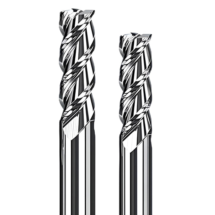 VHM Fräser, Schaftfräser, Alufräser Z=3, polierte Spannut, glat, scharf Ø 1-20 mm für Alu, Kupfer, M