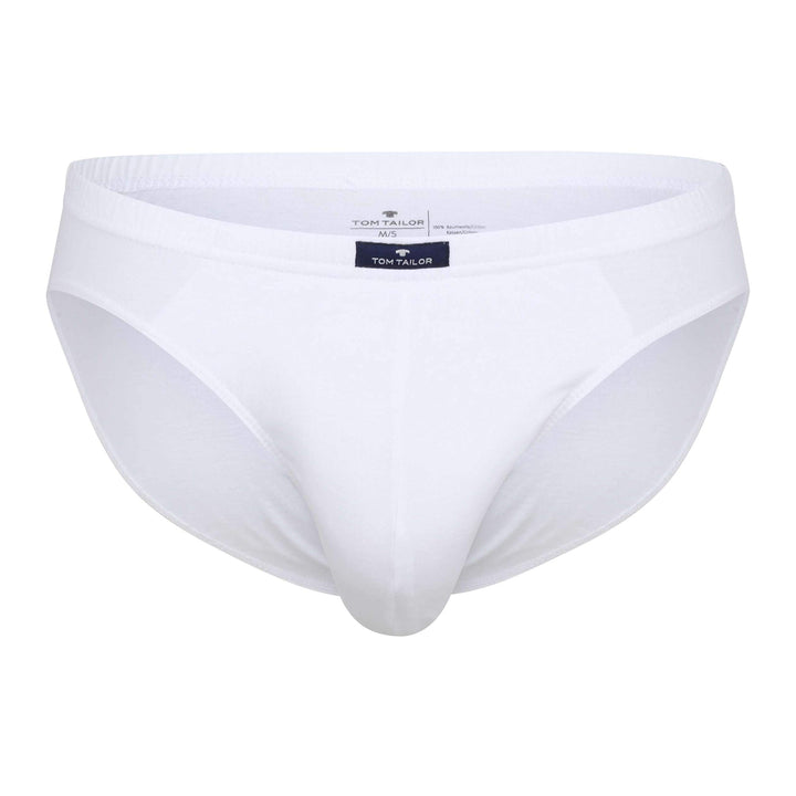 TOM TAILOR, Herren Briefs, 7er Pack, Single Jersey, Weiss, M