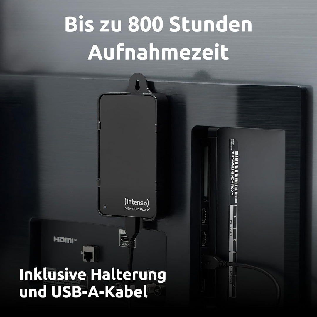Intenso 6021460 Memory Play 1TB externe TV-Festplatte (6,35 cm (2,5 Zoll), 5400rpm, 8MB Cache, USB 3