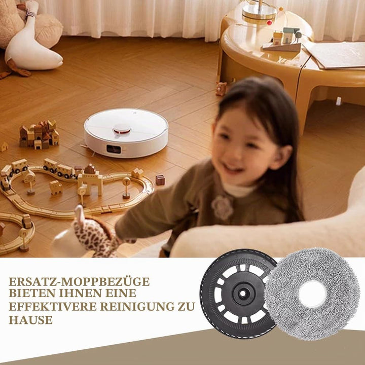 2 Mopptücher mit 2 Ersatzhalterung Wischplatten für Dreame L10S Pro Ultra Heat/L10S Ultra Gen 2/L20