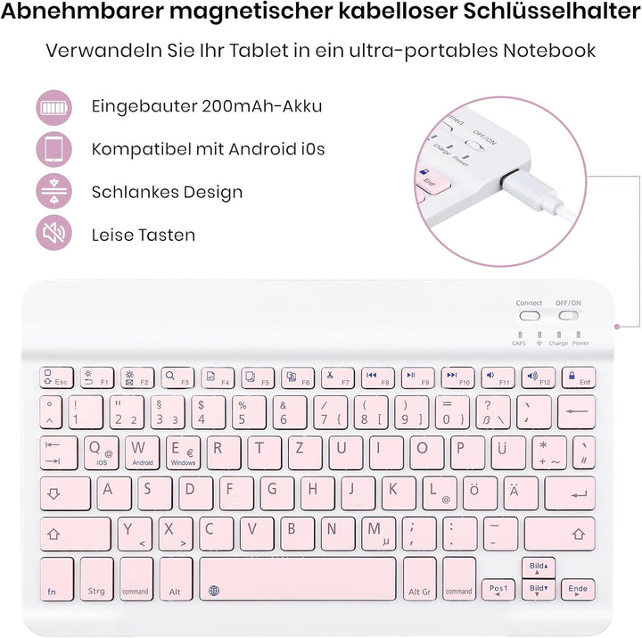 Hülle mit Tastatur für Lenovo Idea Tab 11" 2025 TB-336FU/TB-336ZU, Tastaturs Hülle für Lenovo Idea 1