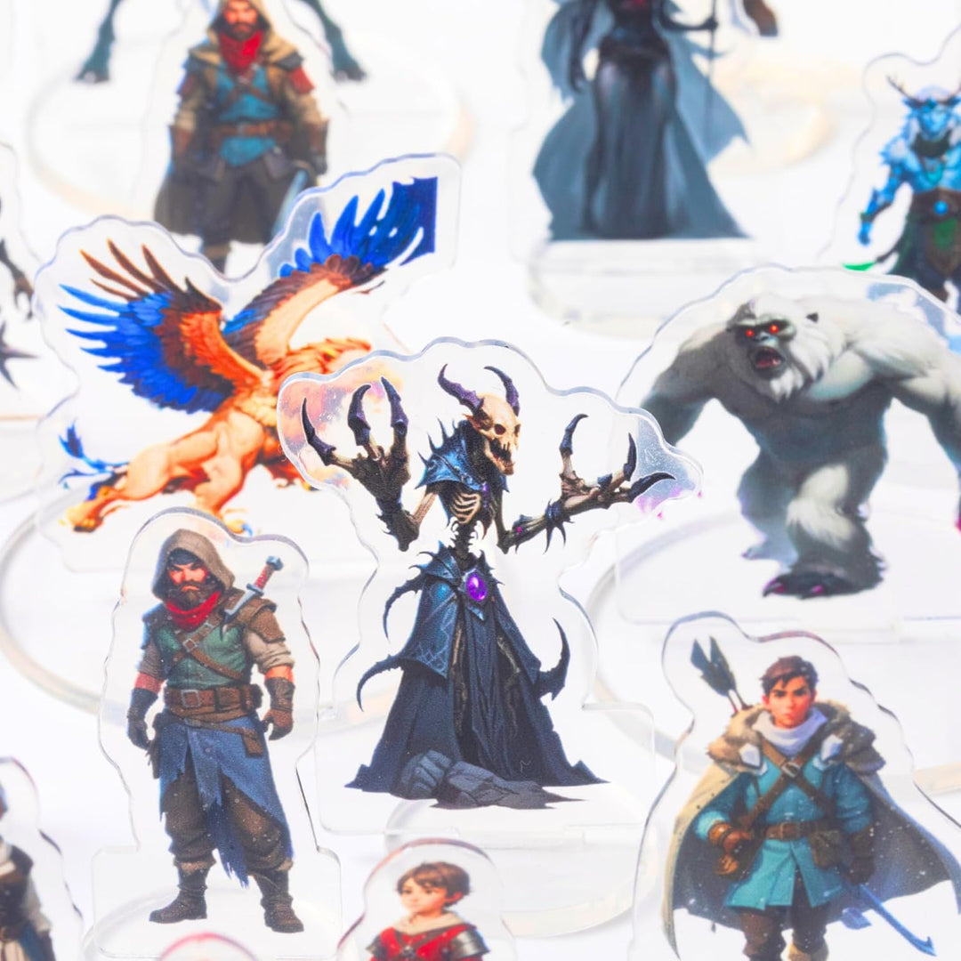 DND Miniatures Bulk Arctic Dungeons and Dragons Starter Set 2D Figures D&D 5E Terrain Minis Kit Path
