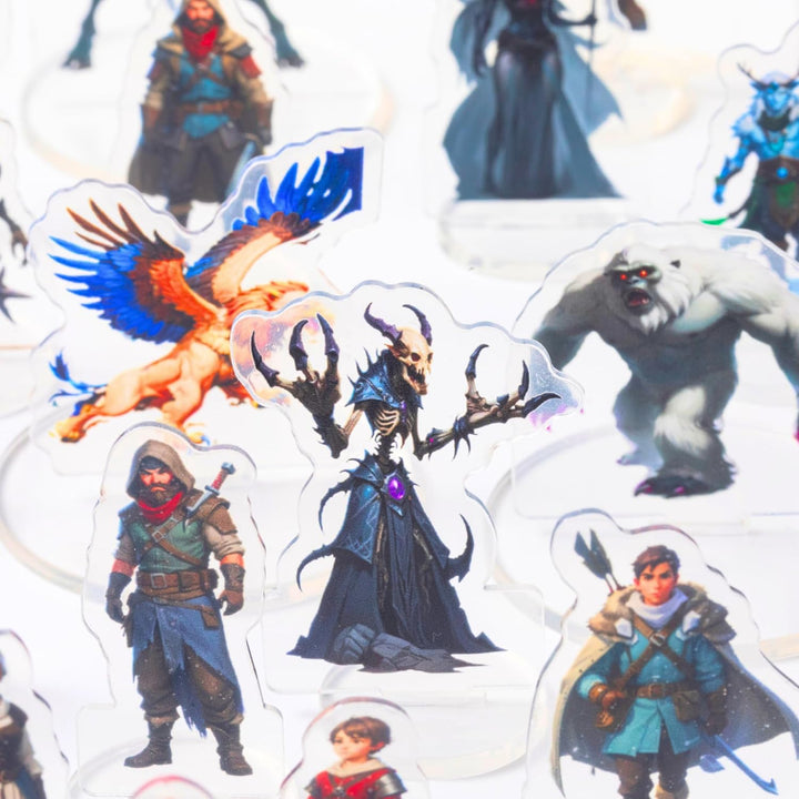 DND Miniatures Bulk Arctic Dungeons and Dragons Starter Set 2D Figures D&D 5E Terrain Minis Kit Path