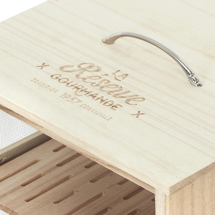 Cook Concept KA4717 Vorratsschrank, für Aufbewahrung, sonstiges Zubehör, Paulownia, 28,2 x 24 x 39 c