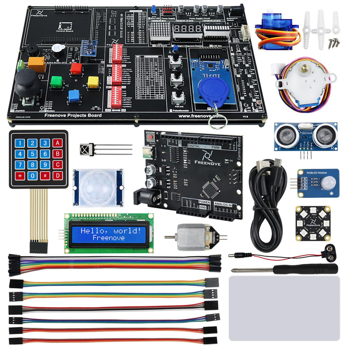 Freenove Projects Kit with Control Board V4 (Compatible with Arduino IDE), 238-Page Detailed Tutoria