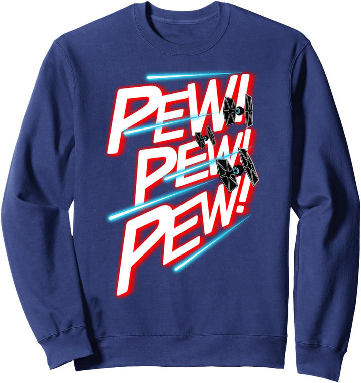 Star Wars TIE Fighter Pew Pew Blaster Text Sweatshirt