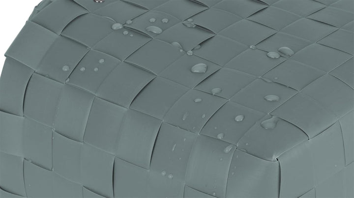 Einkaufskorb Shopper geflochten aus Kunststoff - robuster Strandkorb aus wasserabweisendem Material
