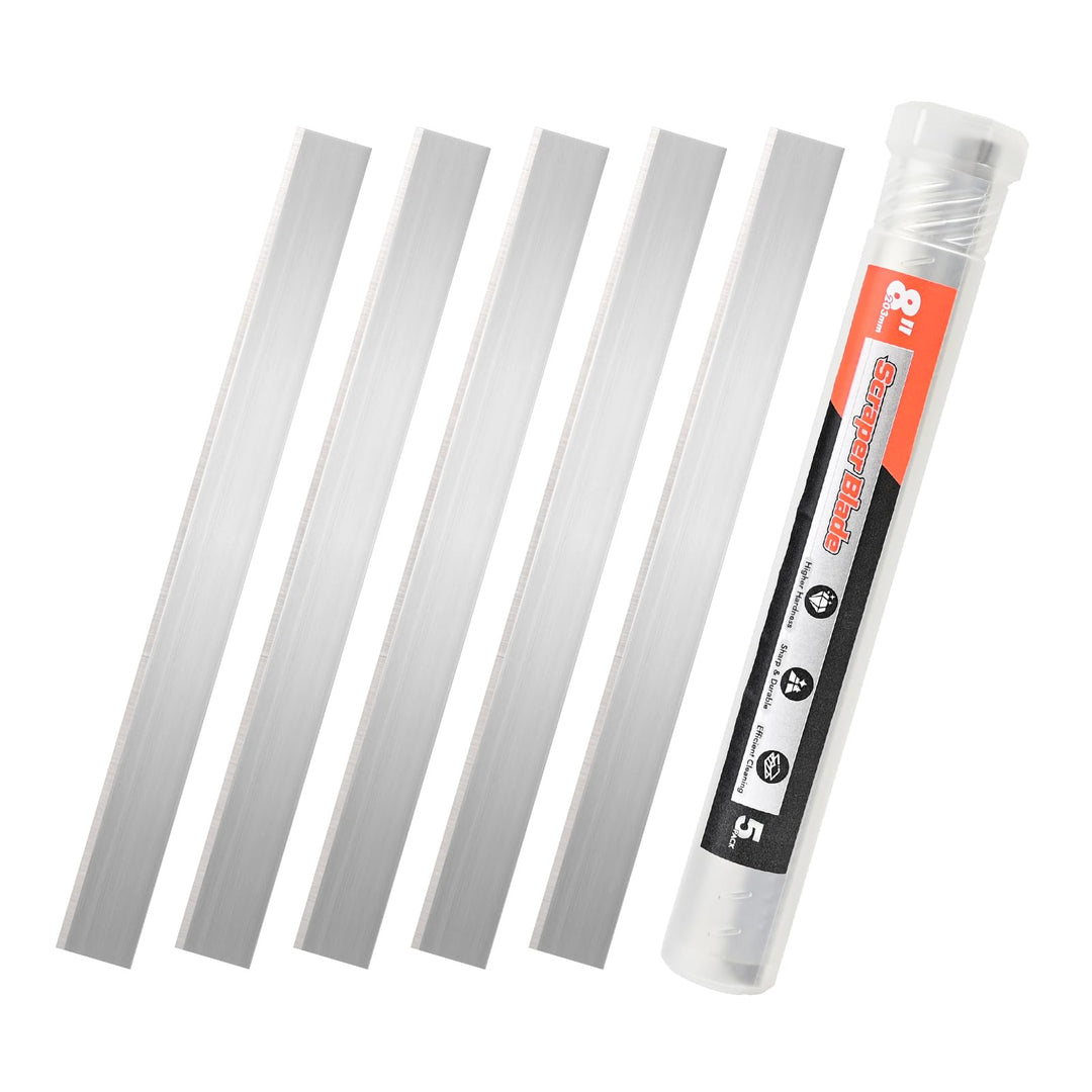 EHDIS 5 Stück Klinge für Tapetenentferner, 8 INCH, Klingen für Fenster, Tapetenschaber Klingen, Kohl