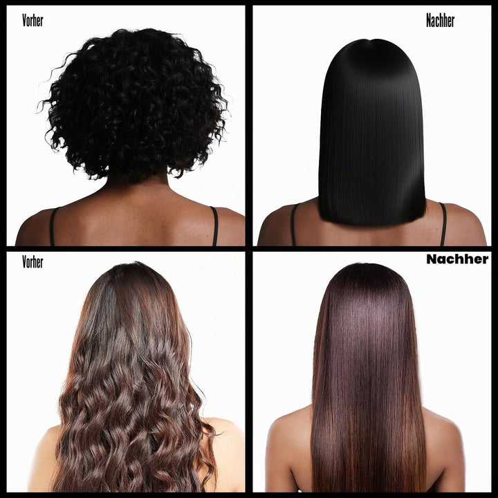 Haarglätter, professionelle Glättbürste für Haare, 9 Temperatureinstellungen, 120 ℃ - 200 ℃, LCD-Dis