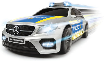 Dickie Toys Mercedes-AMG E43 Polizeiauto, Polizei, motor. Spielzeugauto, Heckklappe öffnet per Knopf