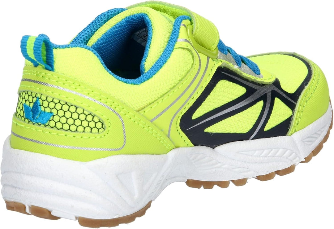 Lico Salford VS Unisex - Kinder Hallenturnschuhe 27 EU Lemon Marine Petrol, 27 EU Lemon Marine Petro