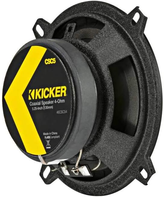 Kicker CSC54 (CSC54-46) - 13 cm 2-Wege-Lautsprecher mit 225 Watt (RMS: 75 Watt) 1 Paar Lautsprecher,