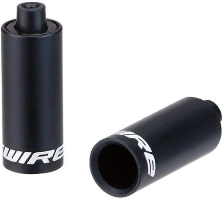 Jagwire Verstärker-Spitze, mit Kappe aus Aluminium, 30-teilig 4,5 mm Schwarz - Schwarz, 4,5 mm Schwa