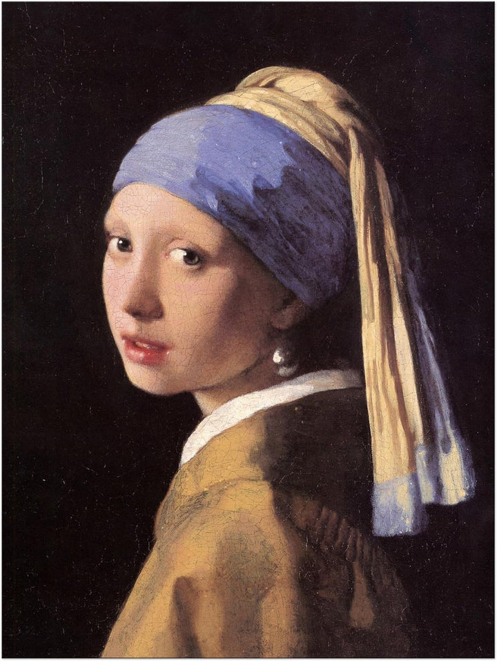 Bilderdepot24 Bild auf Leinwand | Jan Vermeer Das Mädchen mit dem Perlenohrgehänge in 50x60 cm als W