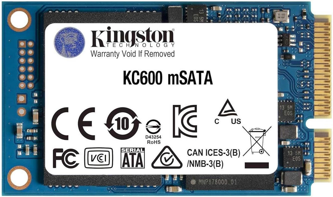 Kingston KC600 SSD 512GB SATA3 mSATA - SKC600MS/512G 512GB mSATA Nur Laufwerk, 512GB mSATA Nur Laufw