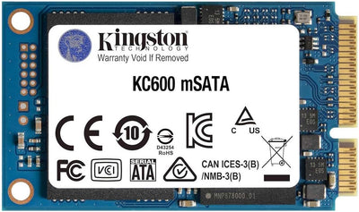 Kingston KC600 SSD 512GB SATA3 mSATA - SKC600MS/512G 512GB mSATA Nur Laufwerk, 512GB mSATA Nur Laufw