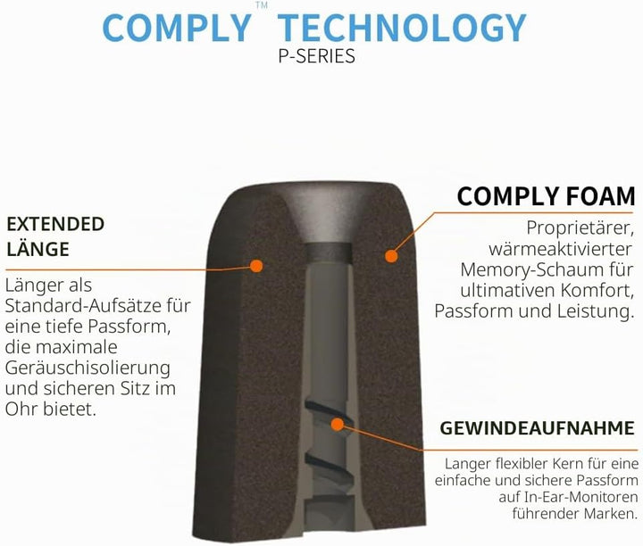 COMPLY P-Series, medium Grösse M (Mittelgross), Grösse M (Mittelgross)