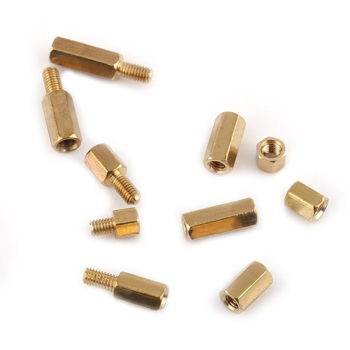 300pcs M3 Abstandshalter Distanzhülse Schrauben Messing StandOff Männliche Weibliche Hexe Spacers Fü