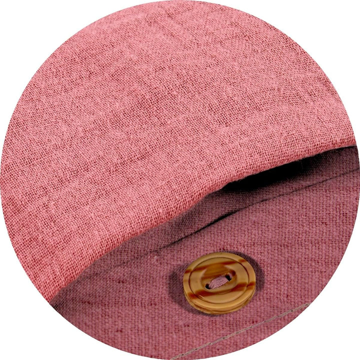 Alvi Bettwäsche Mull für Kinderbett mit Knopf Fox Glove Berry 100x135 cm | 401291012