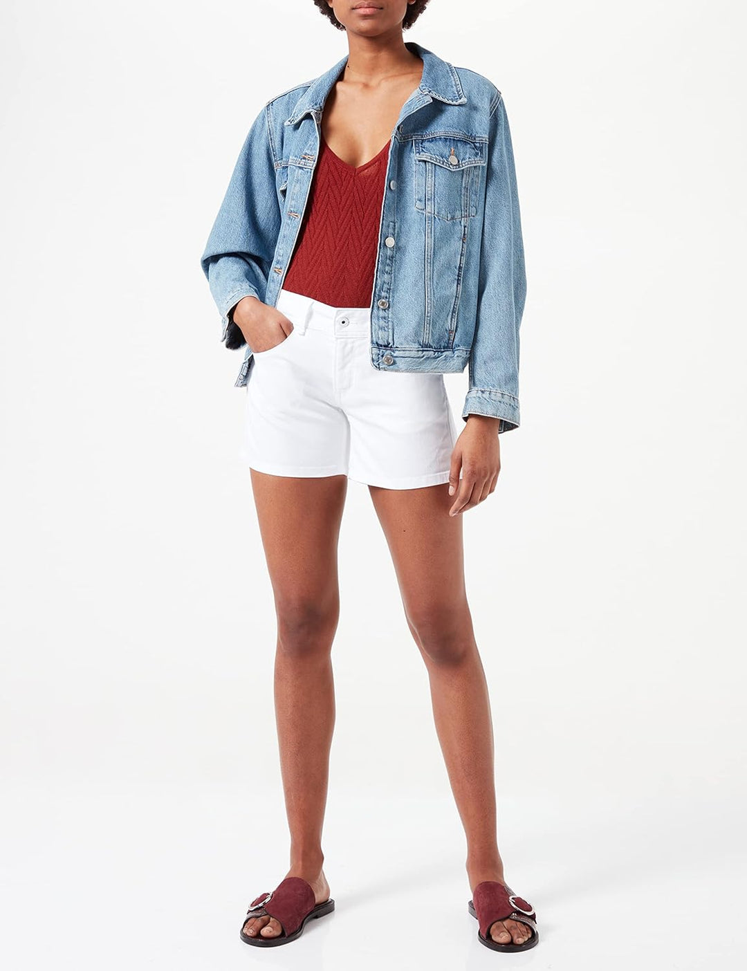 Pepe Jeans Damen Cargos Siouxie 24W Weiss (Denim-ta8), 24W Weiss (Denim-ta8)